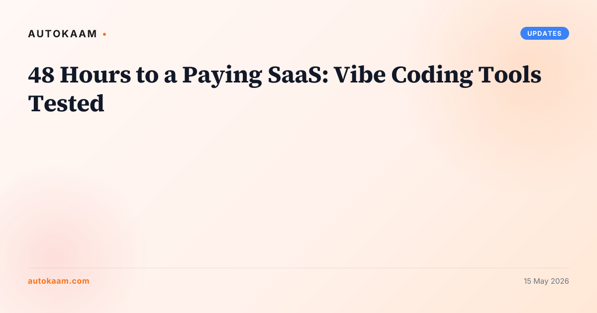 Vibe coding wars Bolt Lovable Replit v0 May 2026, tools on AutoKaam